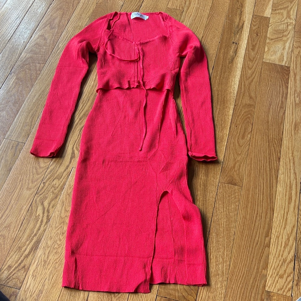 Barella Girl Vibrant Red Knit Top